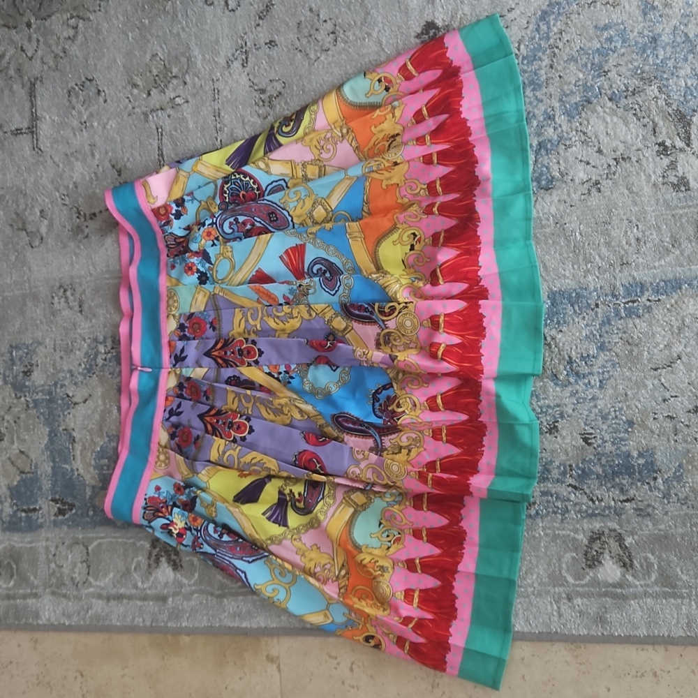 Colorful Patterned Women's Skirt - Picture 4 of 5